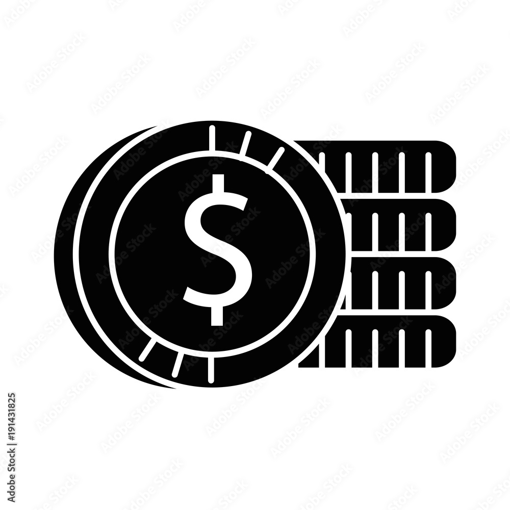 coins money isolated icon vector illustration design coins money isolated icon vector illustration design