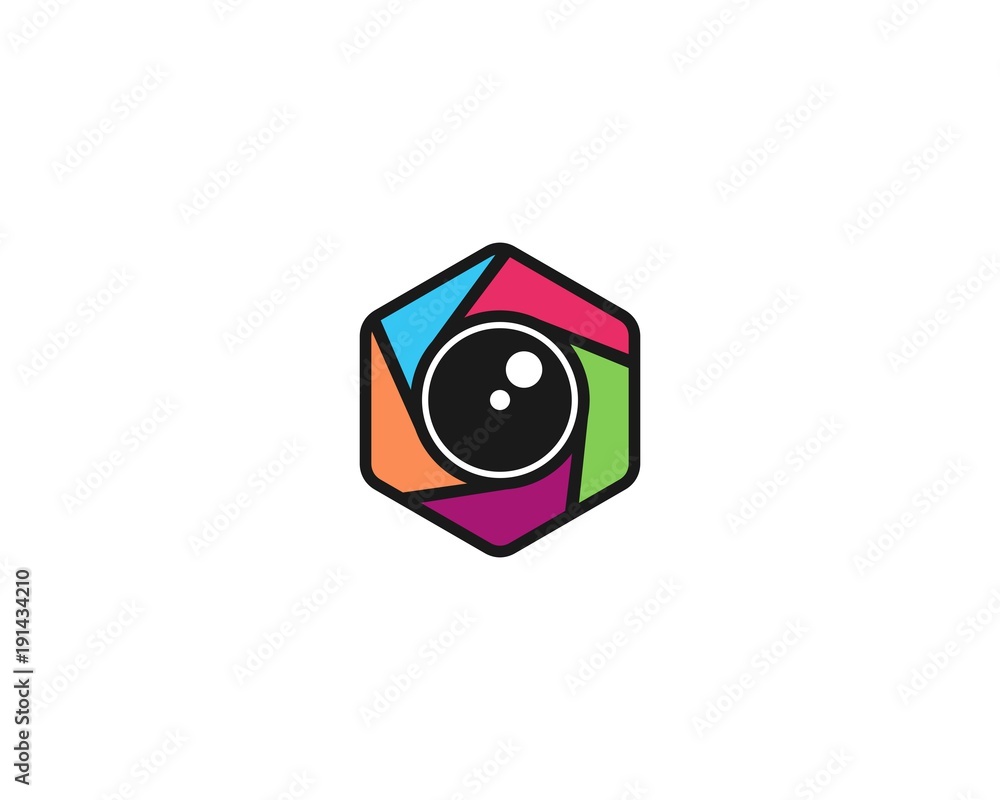 camera icon logo template camera icon logo template