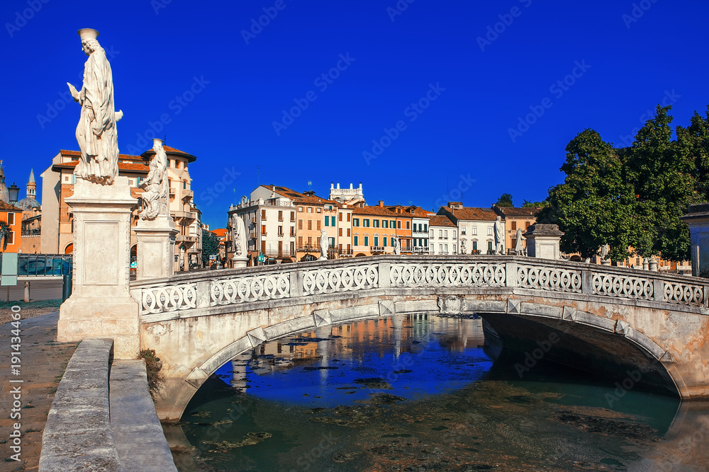 Prato Della Valle bridge from Padova from Italy 
