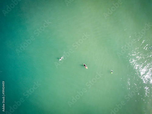 Drone photo of Barra da Tijuca beach, Rio de Janeiro, Brazil.