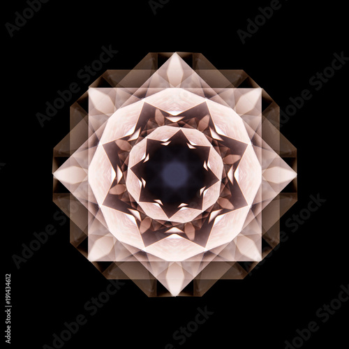 Crystal Kaleidoscope Mandala  photo