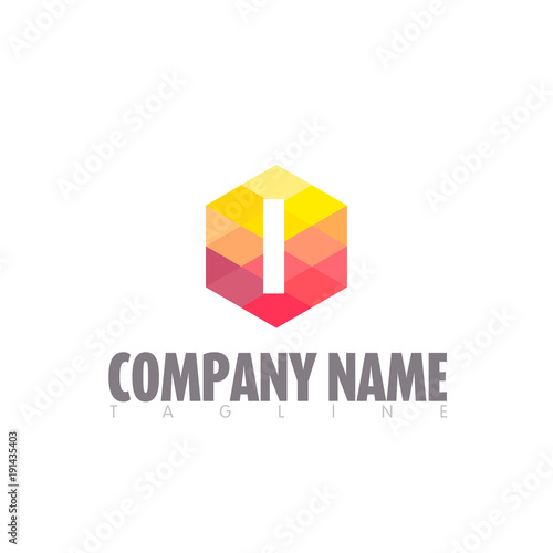 Free Download I LETTER LOGO TEMPLATE - GFXLoad