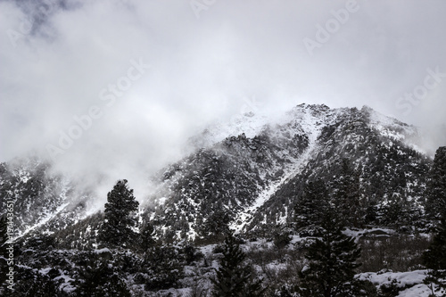 Snow Covered Cloudy Peak in the Sierra Mountains © Daniel Gill