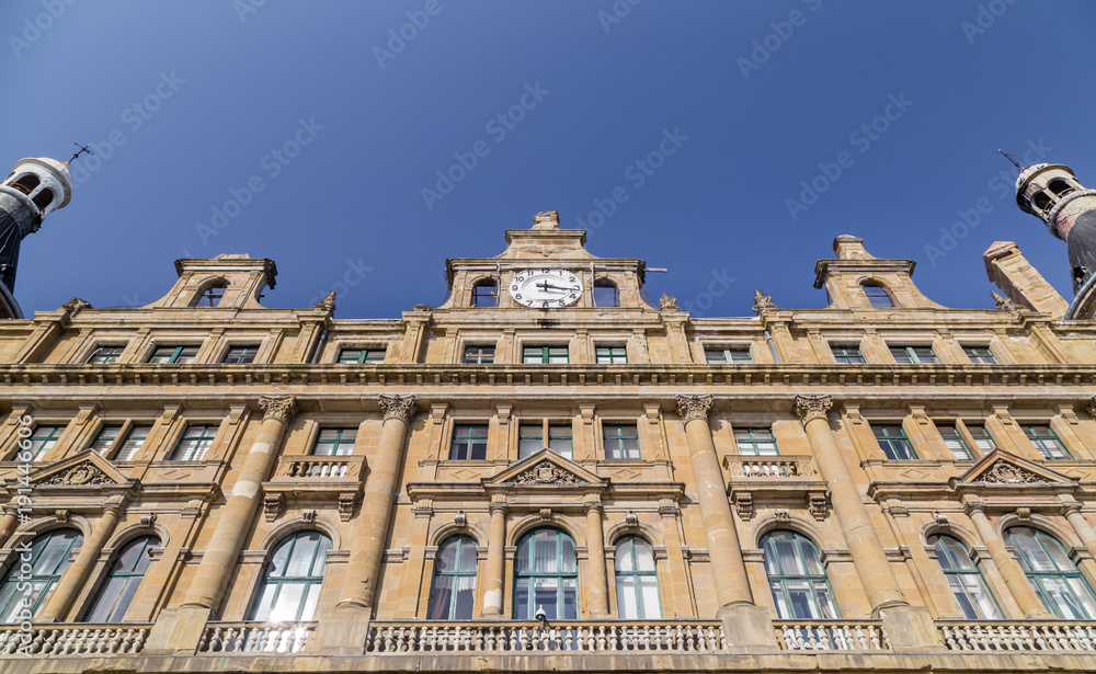 Fototapeta premium Exterior view of Haydarpasha railway station