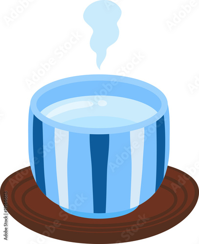 湯呑みに入った白湯