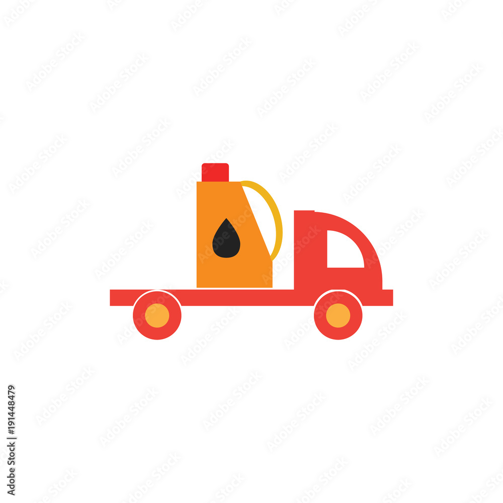 Naklejka premium Oil Delivery Logo Icon Design