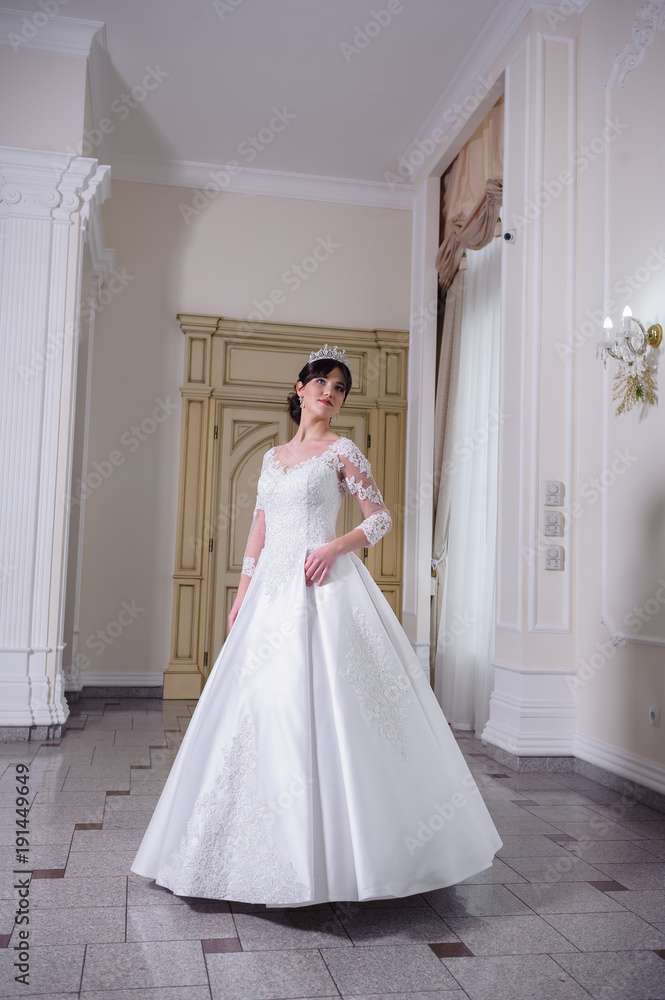Beautiful bride in wedding dress Beautiful bride in wedding dress