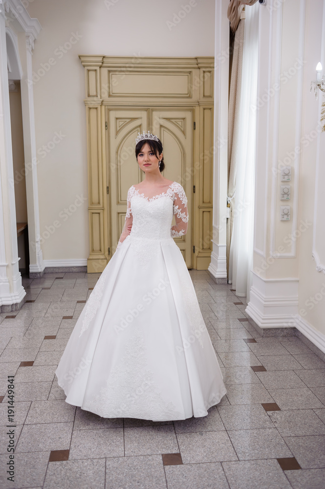 Beautiful bride in wedding dress Beautiful bride in wedding dress