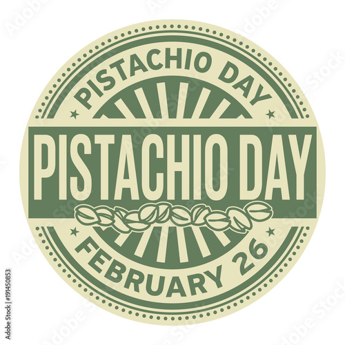 Pistachio Day rubber stamp