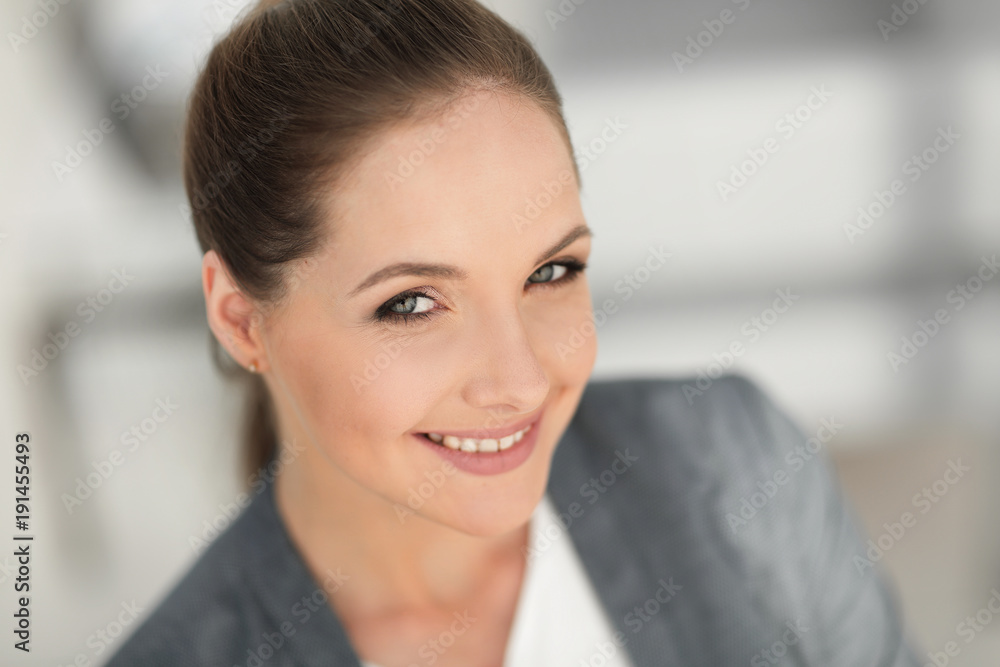portrait of a successful woman. close-up. portrait of a successful woman. close-up.