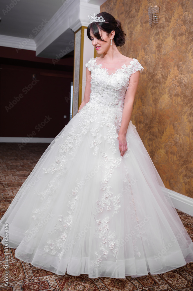 Beautiful bride in wedding dress Beautiful bride in wedding dress