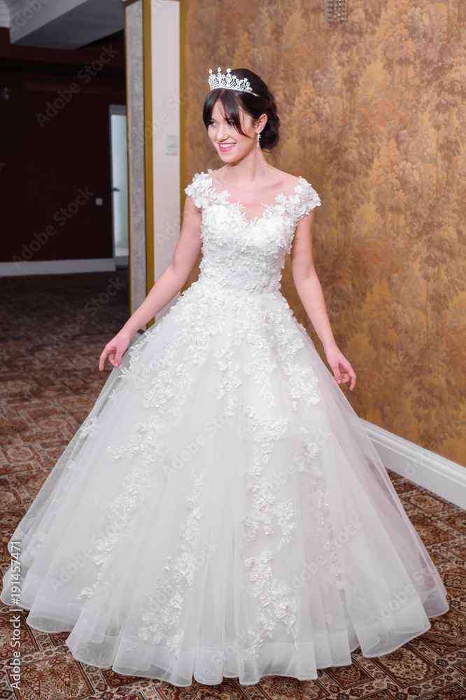 Beautiful bride in wedding dress Beautiful bride in wedding dress