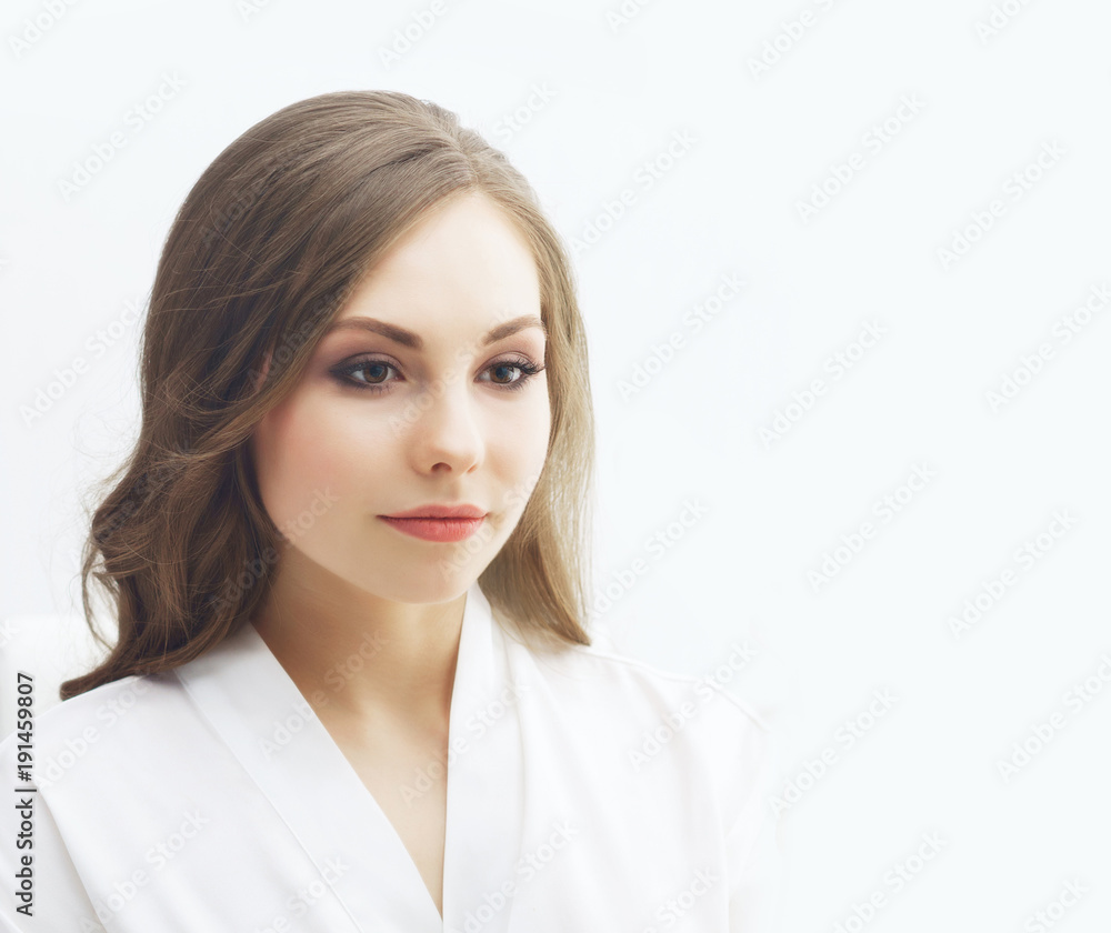 Portrait of young and beautiful brunette woman Portrait of young and beautiful brunette woman