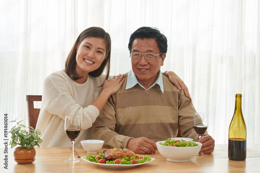 Dinner with father Dinner with father