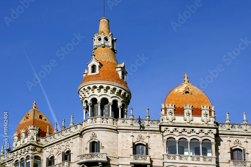 Barcelona, Catalonia, Spain - Antoni Rocamora building in Barcelona