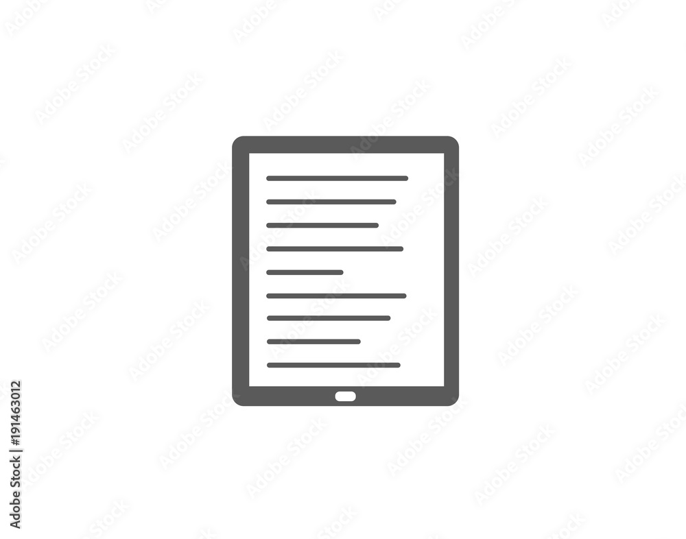 E reader symbol E reader symbol