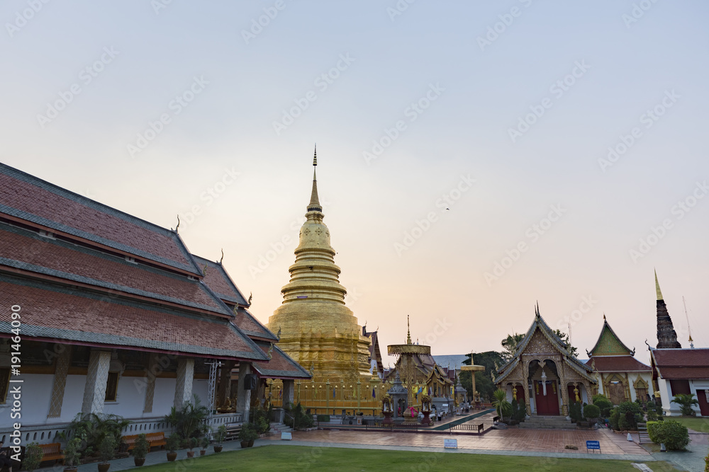 Wat Phra That Hariphunchai in Lamphun Province, Thailand	