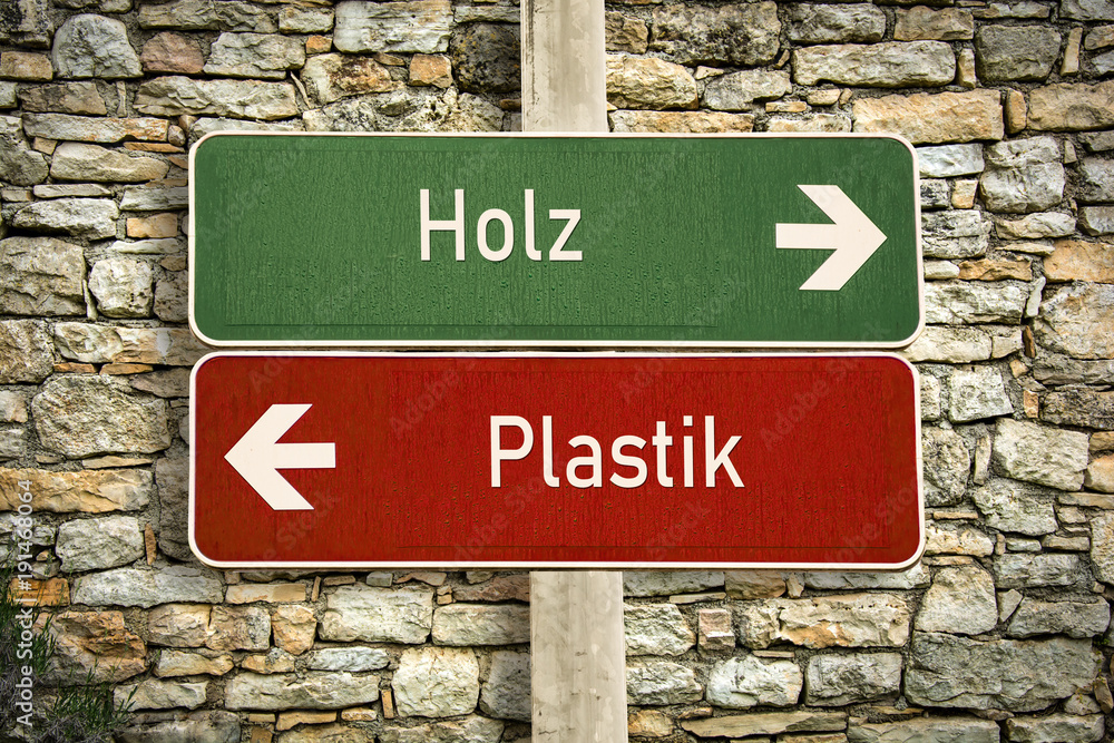 Fototapeta premium Schild 316 - Holz