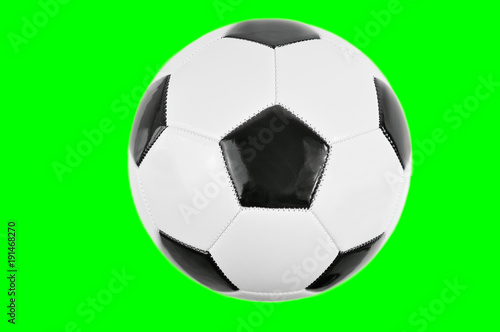 football ball with chrome key