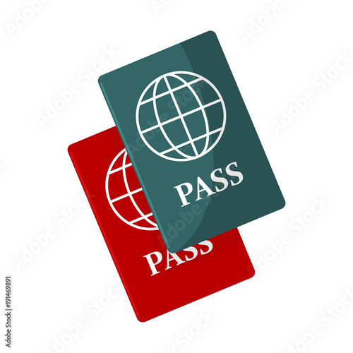 Travel Passport Book Illustration