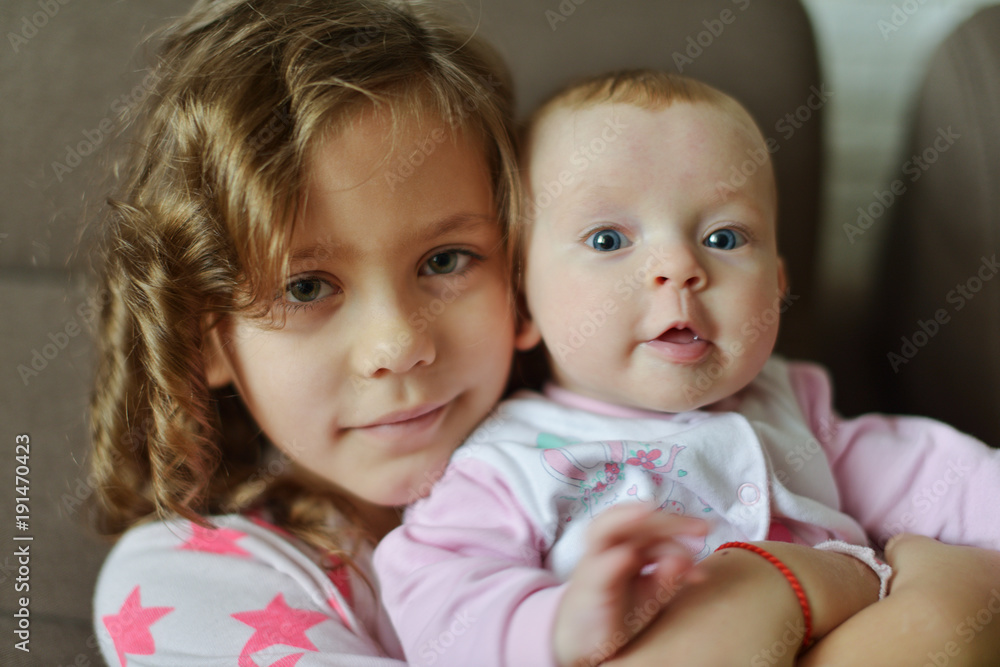 two sisters at home two sisters at home