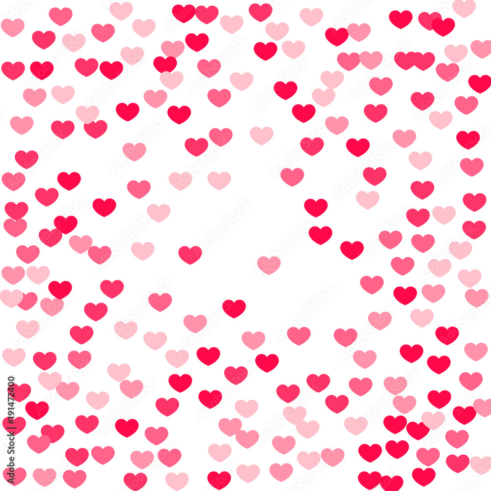 Heart confetti background. Heart confetti background.