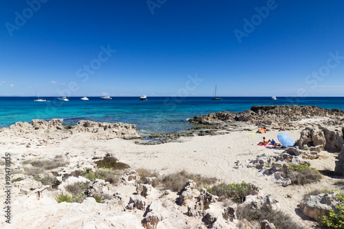 formentera, baleares, cala en baster photo