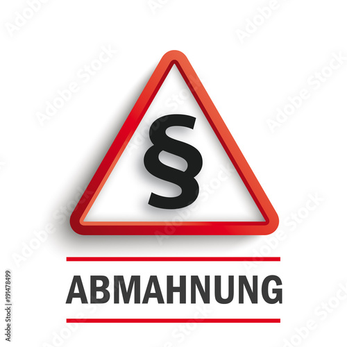 Abmahnung Warnung Paragraf