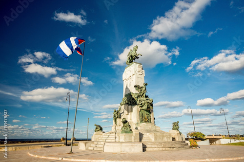 Photography Antonio Maceo monument in Havana, Cuba
