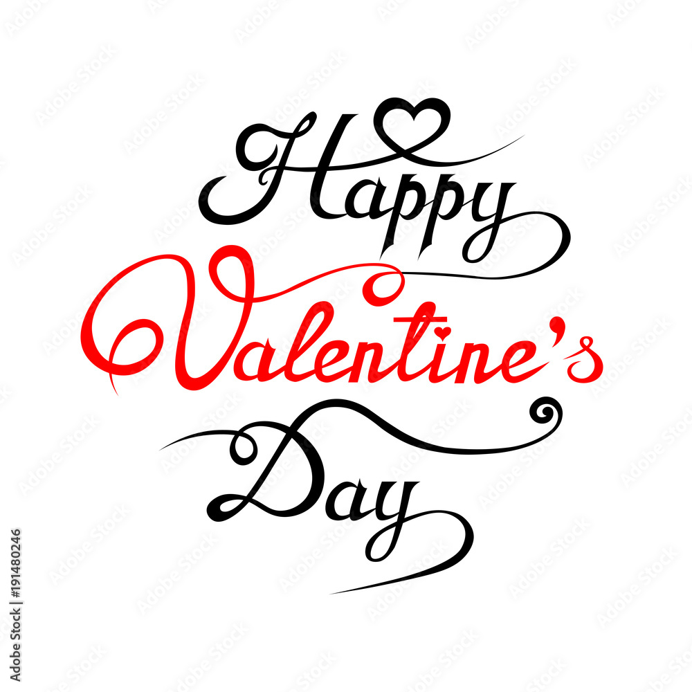 Happy Valentine's Day Hand Drawing Background