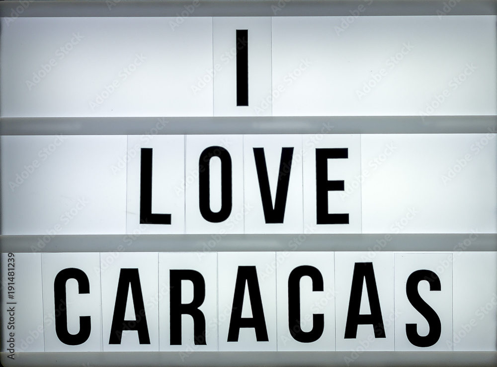 Light box love Caracas Light box love Caracas