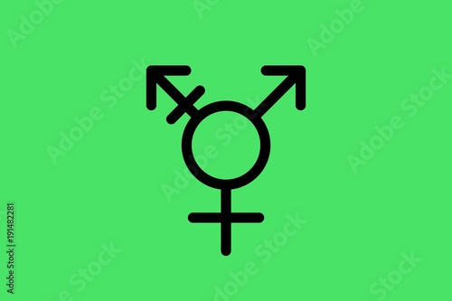 Transgender element of movement lgbt, flat icon. Flag of sexual minorities, gays and lesbians. Vector illustration of a colorful canvas