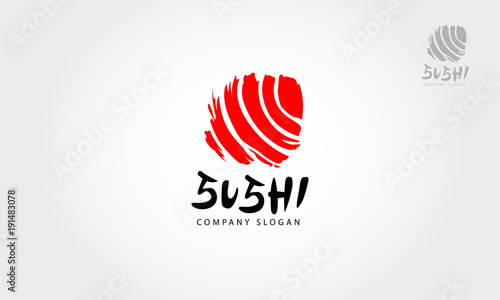 Sushi vector logo illustration is a multipurpose logo template, can be used in any companies related to asian food, sushi, fast food, restaurants etc. 