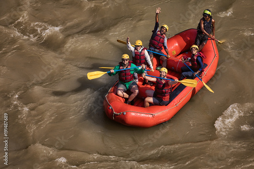 Rafting on River Trishuli, Nepal photo