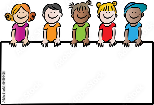 kids with card