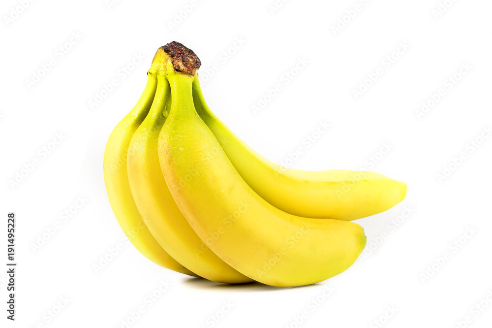 Bananenstaude isoliert auf weißem Hintergrund Bananenstaude isoliert auf weißem Hintergrund