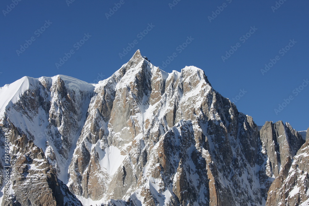 Monte Bianco particolare Monte Maudit