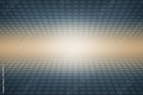 Beautiful abstract horizontal  shiny white light halftone in middle with dots background. Abstract dots background light in blue color disco style.