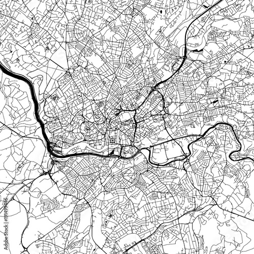 Bristol Downtown Vector Map