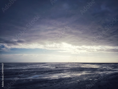 Dark North Sea Mud Flat