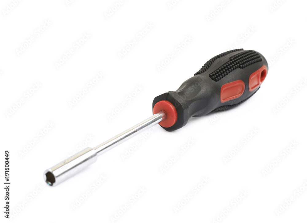 Screwdriver with the replacable bit isolated Screwdriver with the replacable bit isolated