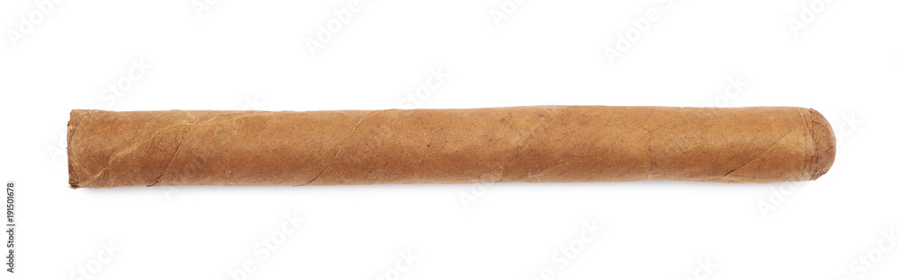New smoking cigar isolated New smoking cigar isolated