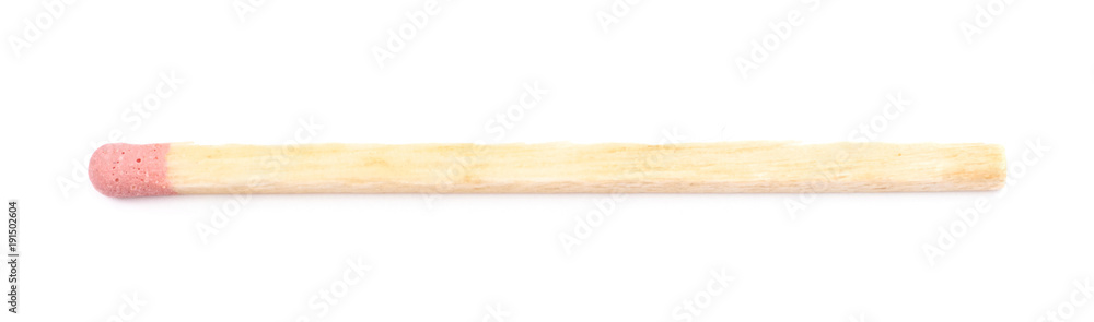 Wooden match isolated