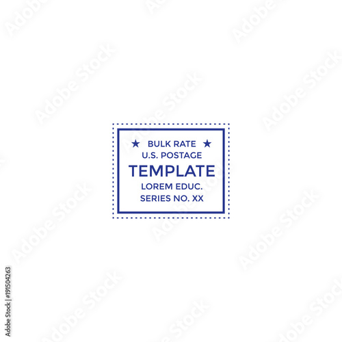 Postal cancellation First Class mail Postage Paid mark