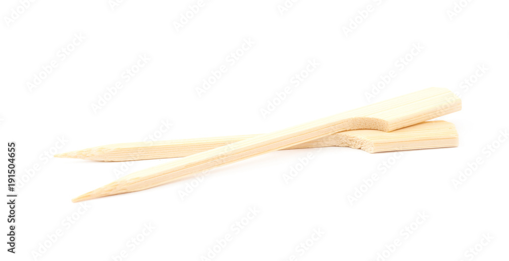 Wooden toothpicks isolated Wooden toothpicks isolated