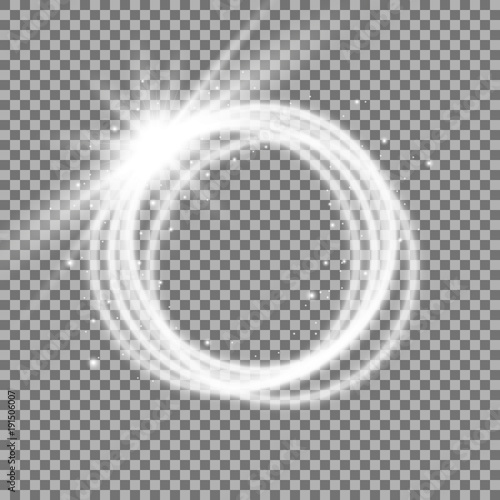 Light ring with tracing effect