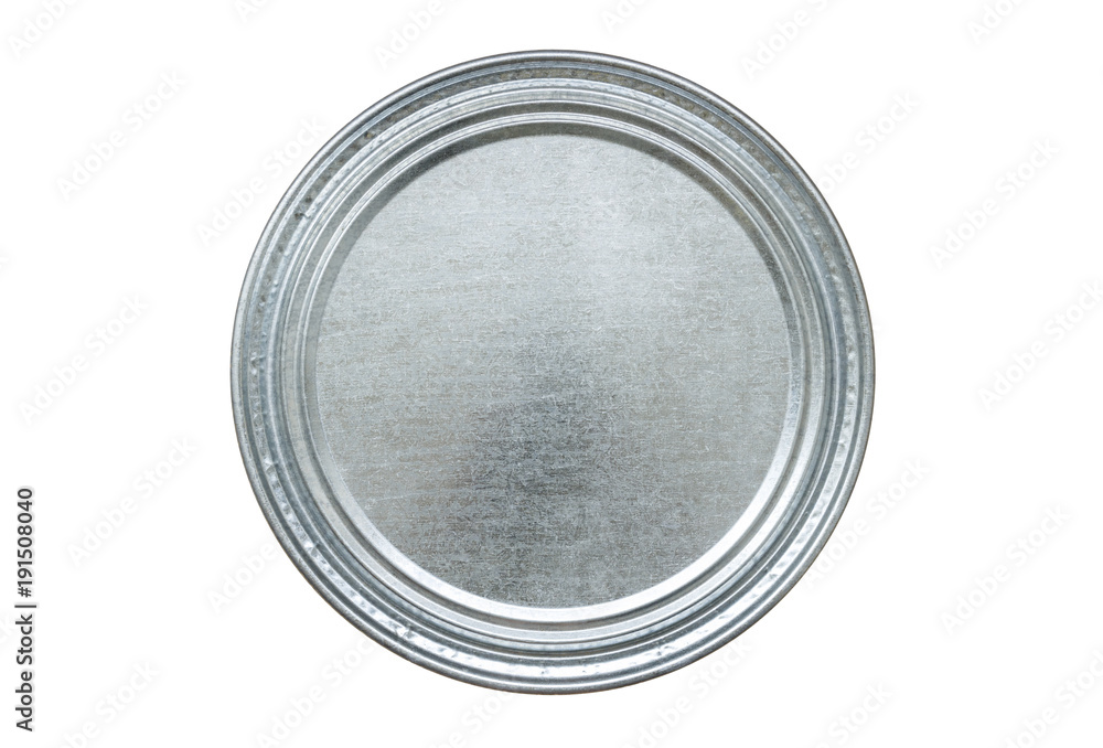 aluminum storage lid isolated on white background aluminum storage lid isolated on white background