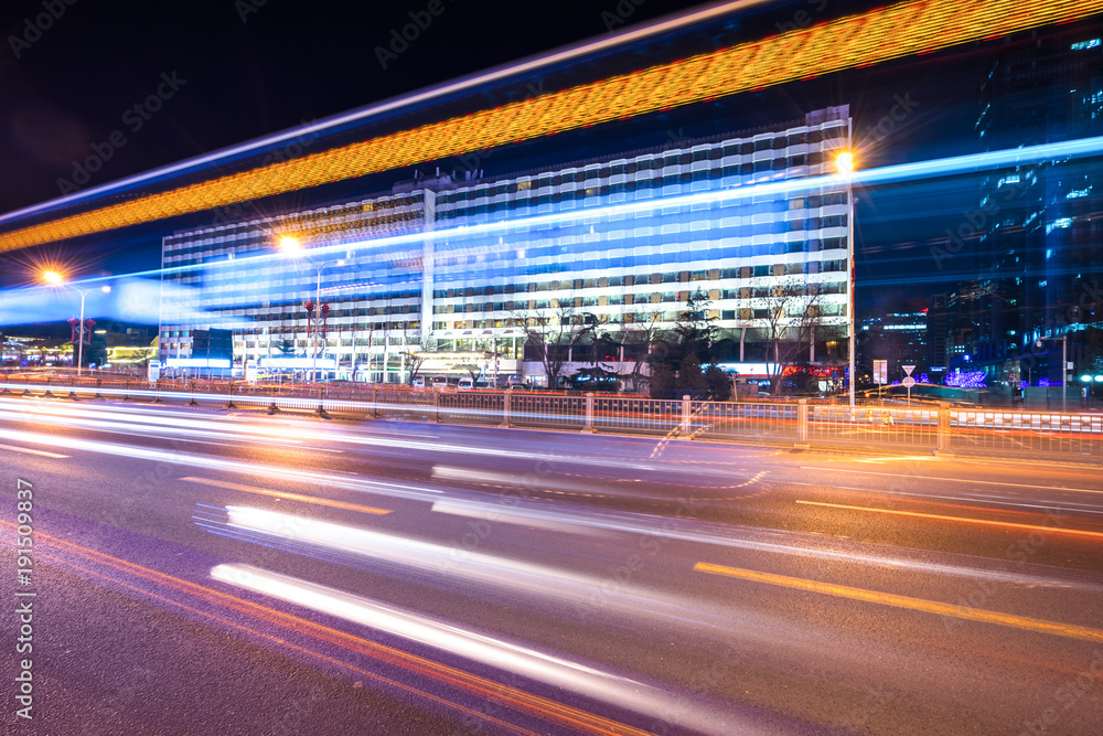 Obraz premium busy traffic in urban