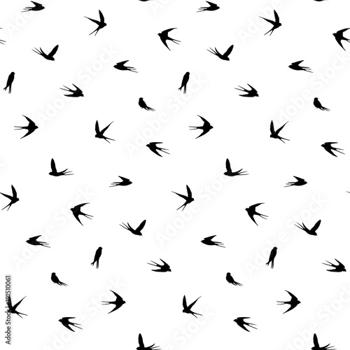 seamless birds pattern © mirrima