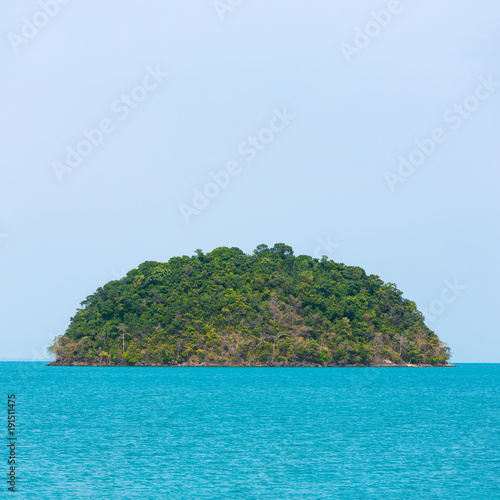 Uninhabited tropical island in Thailand